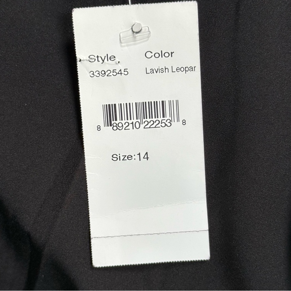 Black Halo Classic Black Dress Made In The USA NWT Size 14 - Picture 9 of 9